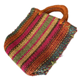 Bolso cuadrado fibra