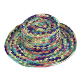 Sombrero gambler crochet multicolor