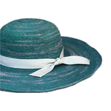 Sombrero lady crochet verde