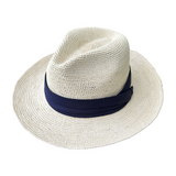 Sombrero Panama Hat crochet cinta plisada