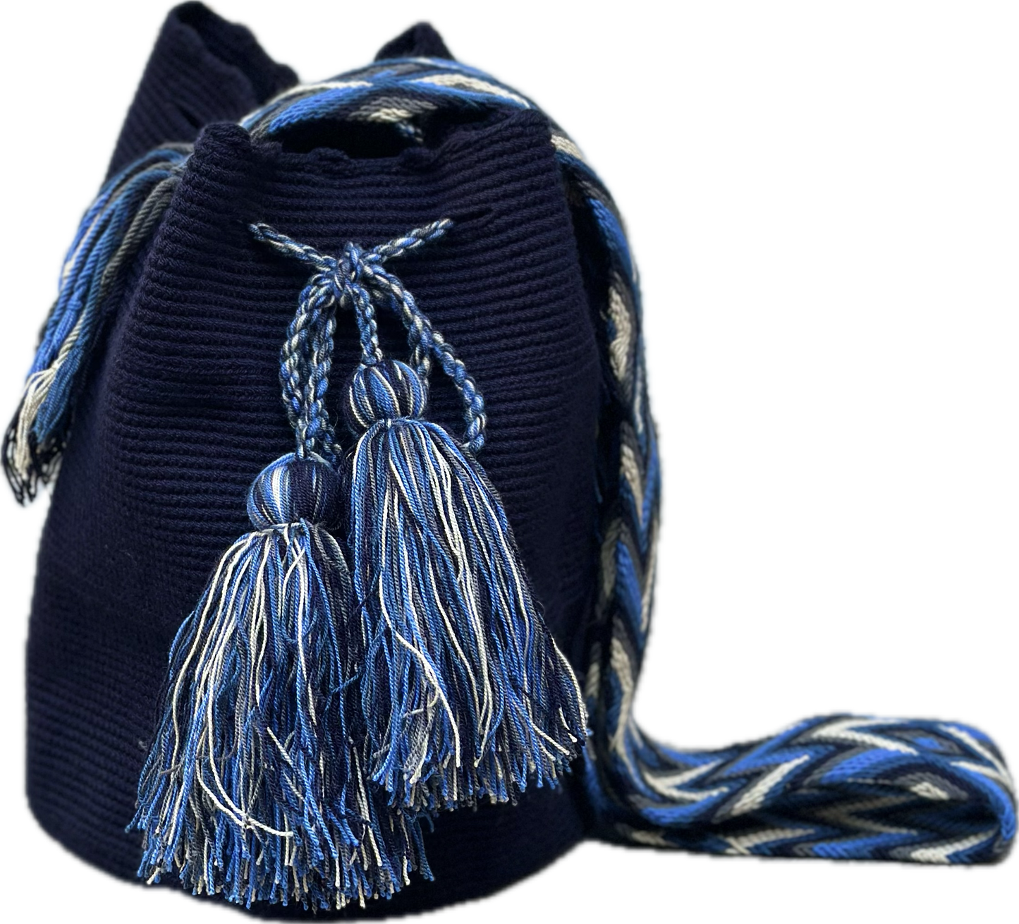 Bolso Wayuu azul marino
