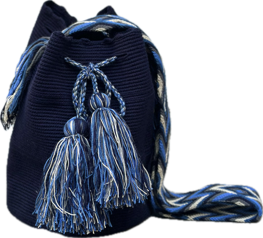 Bolso Wayuu azul marino