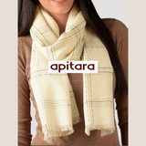 Bufanda baby alpaca premium beige