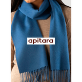 Bufanda baby alpaca azulino