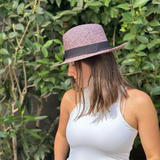 Sombrero Fedora Twisted Lila