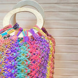 Bolso colores paja toquilla
