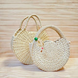 Bolso redondo paja toquilla S