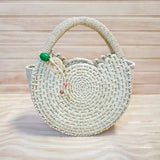 Bolso redondo paja toquilla S
