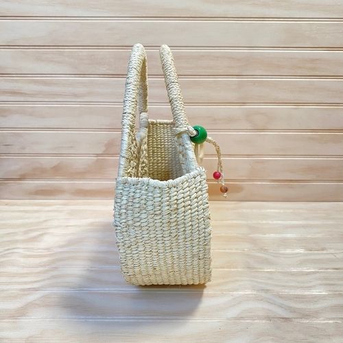 Bolso redondo paja toquilla S