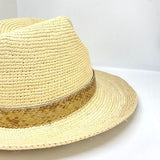 Sombrero Cinta Cuero de Salmón