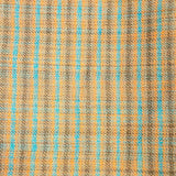 Bufanda baby alpaca cuadros turquesa