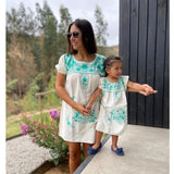 Vestido Mexicano bordado - Madre e Hija